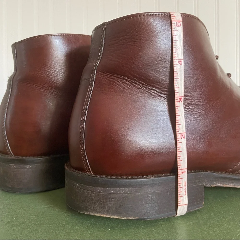 Calzoleria Toscana Men's Italian Leather Desert/Chukka Boots Handmade in Cognac